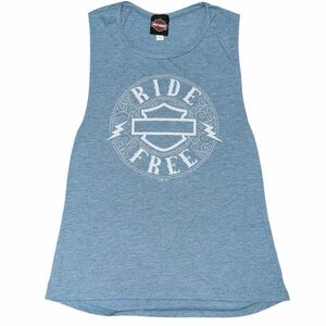 Harley-Davidson Teal 'Ride Free' Tank Top